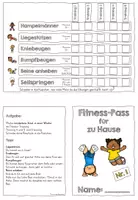 Vorschau - Aufgabenkarten - Sport Fitness-Pass (auch für zu Hause) - Seite 2