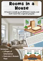 Vorschau - Arbeitsblätter - Rooms in a House auf Englisch - Deckblatt