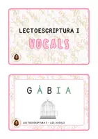 Vista previa - Hojas de trabajo - Les vocals - PACK LECTOESCRIPTURA - página 2