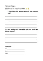 Vorschau - Text - Regelverstoß - Abschreibtext und Reflexion - Seite 1