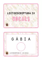 Vista previa - Hojas de trabajo - Les vocals IV - LECTOESCRIPTURA - página 1