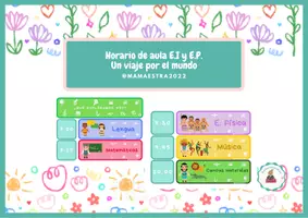 Vista previa - Para docentes: organización, planificación y formación - Horario de aula. Un viaje por el mundo - Portada