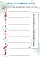 Vorschau - Arbeitsblätter - Reiz-Reaktions-Kette (dreifach differenziert) - Deckblatt