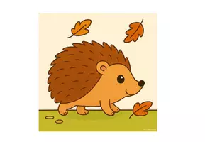 Vorschau - Arbeitsblätter - Bildergeschichte: Igel / Herbst - farbig & s/w (Klasse 2) - Seite 3