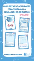 Vista previa - Hojas de trabajo - PROPUESTAS DE ACTIVIDADES RESOLUCIÓN CONFLICTO 5ª PARTE - Portada