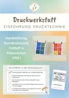 Vorschau - Stundenentwürfe - Kunst Einführung Drucktechnik Stundenentwurf Unterrichtsbesuch - Deckblatt
