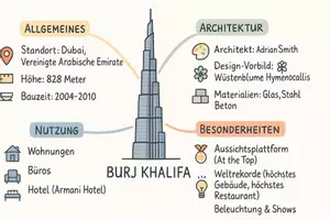 Vorschau - Arbeitsblätter - Arbeitsblätter zum Thema "Burj Khalifa" + Lösung & MP3 + Mindmap + Infografik - Seite 2