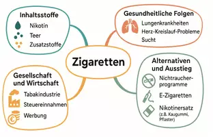 Vorschau - Arbeitsblätter - Arbeitsblätter zum Thema "Zigaretten" + Lösung & MP3 + Mindmap + Infografik - Seite 2