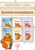 Vorschau - Bildkarten - Gruppen- und Stationsschilder - Eichhörnchenklasse - Deckblatt