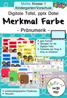 Vorschau - Stundenentwürfe - Farben, Pränumerik, Digitale Tafel, Anfangsunterricht - Deckblatt