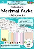 Vorschau - Stundenentwürfe - Farben, Pränumerik, Sortierübung, Anfangsunterricht - Deckblatt