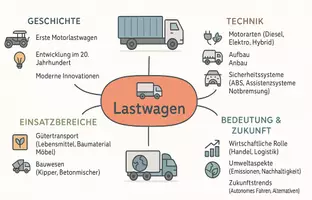 Vorschau - Arbeitsblätter - Arbeitsblätter zum Thema "Lastwagen" + Lösung & MP3 + Mindmap + Infografik - Seite 2