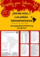 Vorschau - Arbeitsblätter - ¿Dónde está...? Los países latinoamericanos - Deckblatt