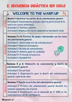 Vista previa - Unidades / Secuencias / Situaciones de Aprendizaje - SDA Calentamiento: Welcome to the warm up I - página 1