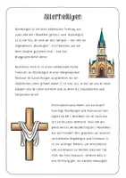 Vorschau - Arbeitsblätter - Faltblatt (Mini-Lapbook) Allerheiligen Allerseelen Halloween - Seite 1