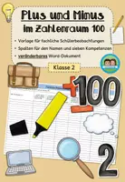 Vorschau - Lehrpläne/Lehrermaterial - Schülerbeobachtung: Plus und Minus im Zahlenraum 100 - ohne Zehnerübergang (Klasse 2) - Deckblatt