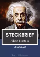 Vorschau - Arbeitsblätter - Steckbrief: Albert Einstein (inklusive Lösung) - Deckblatt