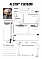 Vorschau - Arbeitsblätter - Steckbrief: Albert Einstein (inklusive Lösung) - Seite 1