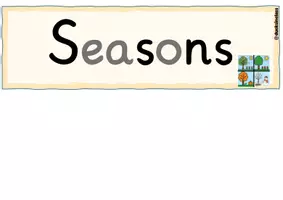 Vorschau - Präsentationen/Tafelbilder - Seasons/ Jahreszeiten Wortkarten für den Englischunterricht - Seite 1
