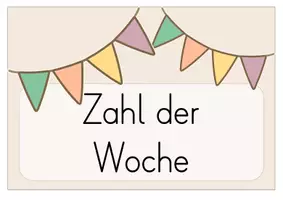Vorschau - Anderer Materialtyp - Zahl / Buchstabe der Woche I Buchstaben-/ Zahlenweg - Seite 1