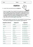 Vorschau - Arbeitsblätter - Arbeitsblätter Adjektive Deutschunterricht Grundschule - Seite 2