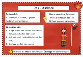 Vorschau - Spiele - Feuer und Feuerwehr: Escape Room und Stationskarten Sport - Sparpaket (Klasse 2-4) - Seite 3