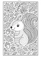 Vorschau - Mal- und Bastelvorlagen - Herbst / Halloween / Winter / Weihnachten Doodle Ausmalbilder (Kunst Vertretung) - Seite 3