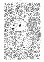 Vorschau - Mal- und Bastelvorlagen - Herbst Doodle Ausmalbilder (Kunst Vertretung) - Seite 3