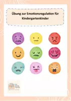 Vorschau - Aufgabenkarten - Übungen zur Emotionsregulation für Kindergartenkinder - Deckblatt