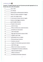 anteprima - Esercizi - Pronomi personali (35 esercizi) – Quarta elementare – Pacchetto 4 (avanzato) - Pagina 1