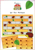 Vorschau - Spiele - Der Igel im Herbst: Quiz-Würfelspiel mit Lösungen - Sachunterricht - Kl. 2 - Deckblatt