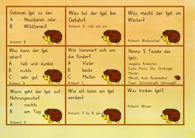 Vorschau - Spiele - Der Igel im Herbst: Quiz-Würfelspiel mit Lösungen - Sachunterricht - Kl. 2 - Seite 3