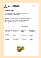 Vorschau - Arbeitsblätter - Lesebingo Herbst- dreifach differenziert - Seite 2
