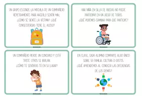 Vista previa - Tarjetas / Manipulativos - TARJETAS DE SITUACIONES - Valores y Antivalores - página 2