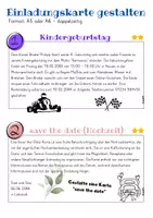 Vorschau - Merkblätter - Einladungskarten gestalten, Übungsaufgaben, Erklärvideo - Seite 3