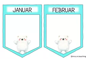 Vorschau - Anderer Materialtyp - Eisbärklasse: Geburtstagskalender Wimpelkette Klassenraum - Seite 2
