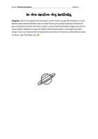 Vorschau - Arbeitsblätter - Zeichenaufgabe: In den Weiten des Weltalls (Klasse 5/6) - Seite 1