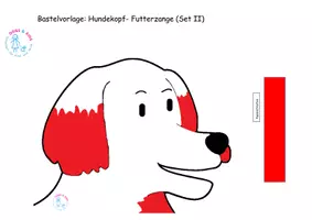 Vorschau - Arbeitsblätter - Bastelvorlage: Hundekopf-Futterzange Set II - Seite 3