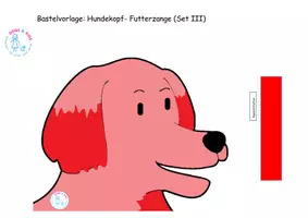 Vorschau - Arbeitsblätter - Bastelvorlage: Hundekopf-Futterzange Set III - Seite 3