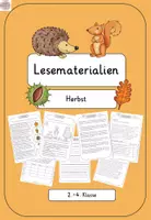 Vorschau - Arbeitsblätter - Lesematerialien - Herbst (Paket) - Deckblatt