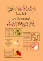 Vorschau - Spiele - Herbst und Erntedankrätsel - Deckblatt