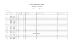 Vorschau - Lehrpläne/Lehrermaterial - Stoffverteilungsplan Vorlage Schuljahr 2025/26 - BW - Seite 2
