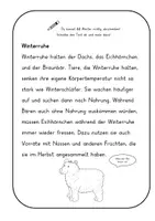 Vorschau - Arbeitsblätter - Abschreibtexte: Tiere im Winter - Seite 3
