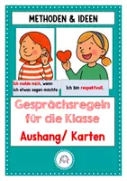 Vorschau - Präsentationen/Tafelbilder - Gesprächsregeln für die Klasse - Deckblatt