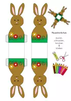 Vorschau - Arbeitsblätter - Hasenkörbchen basteln - Deckblatt