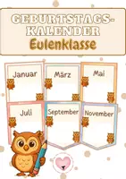 Vorschau - Bildkarten - Geburtstagskalender - Deckblatt