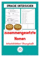 Vorschau - Stundenentwürfe - Zusammengesetzte Nomen. Übungsheft mit Idee zur Einführung - Deckblatt