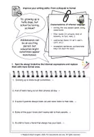 Vorschau - Arbeitsblätter - Writing skills booster: Formal vs. informal language - Seite 2