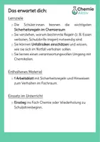 Vorschau - Arbeitsblätter - Arbeitsblatt: Sicherheitsregeln im Chemieraum - Seite 1