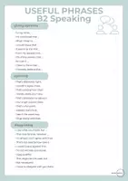 Vorschau - Fördermaterial/Inklusion - B2 Useful Speaking Phrases - Seite 1